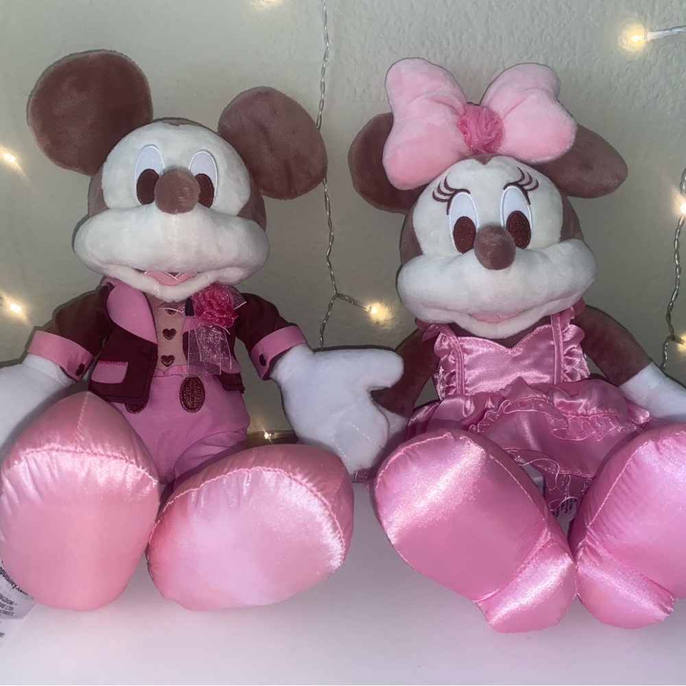 Mickey & Minnie Mouse Plush – 2023 Valentine's Day – Small 11''